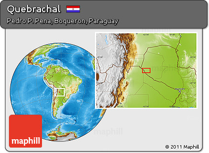 Physical Location Map of Quebrachal