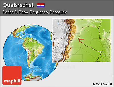 Physical Location Map of Quebrachal