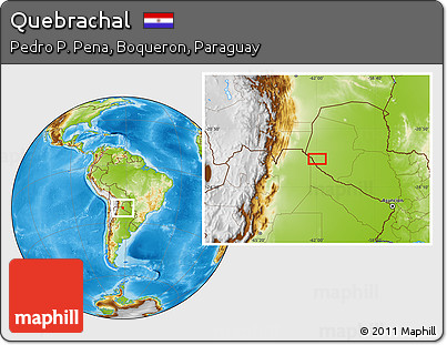 Physical Location Map of Quebrachal