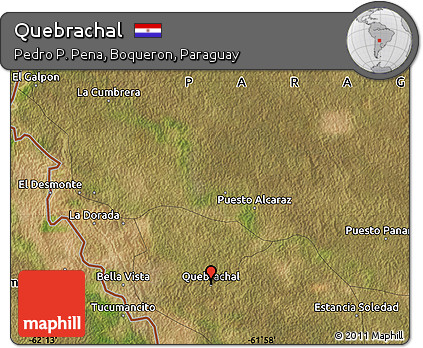 Satellite Map of Quebrachal