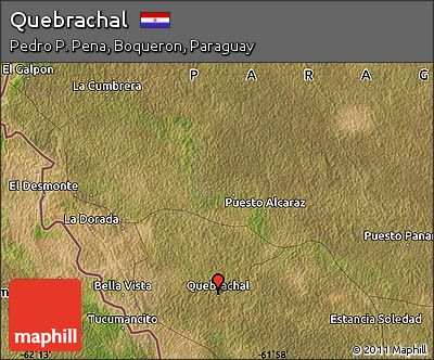 Satellite Map of Quebrachal