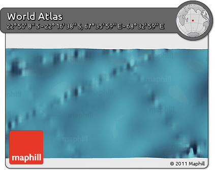 Satellite 3D Map of the Area around 22° 33' 23" S, 68° 4' 29" E