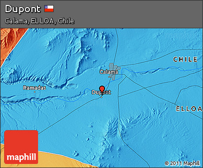 Political 3D Map of Dupont