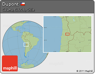 Savanna Style Location Map of Dupont