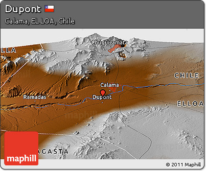 Physical Panoramic Map of Dupont