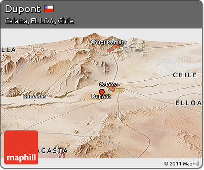 Satellite Panoramic Map of Dupont