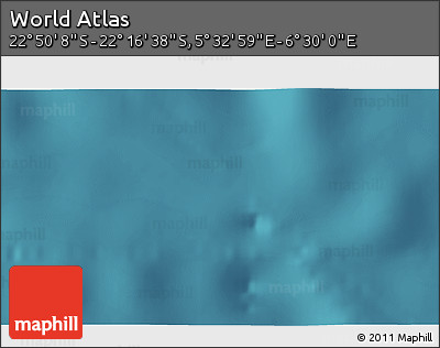 Satellite 3D Map of the Area around 22° 33' 23" S, 6° 1' 30" E
