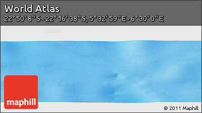 Physical Panoramic Map of the Area around 22° 33' 23" S, 6° 1' 30" E