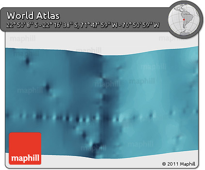 Satellite 3D Map of the Area around 22° 33' 23" S, 71° 19' 29" W