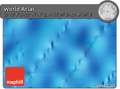 Physical Map of the Area around 22° 33' 23" S, 72° 19' 29" E