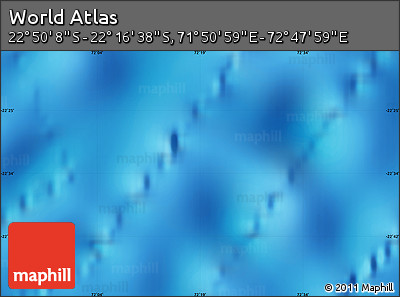 Physical Map of the Area around 22° 33' 23" S, 72° 19' 29" E