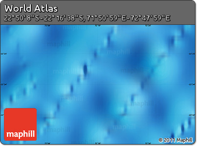 Physical Map of the Area around 22° 33' 23" S, 72° 19' 29" E