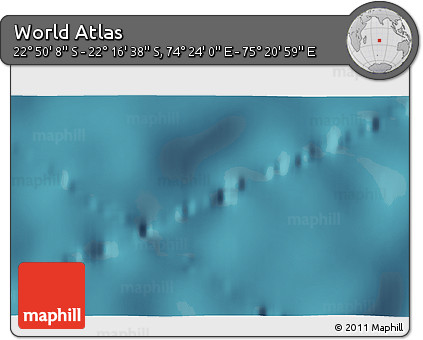 Satellite 3D Map of the Area around 22° 33' 23" S, 74° 52' 30" E