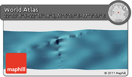 Satellite Panoramic Map of the Area around 22° 33' 23" S, 76° 34' 29" E