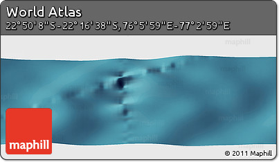 Satellite Panoramic Map of the Area around 22° 33' 23" S, 76° 34' 29" E