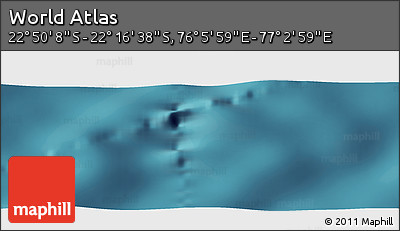 Satellite Panoramic Map of the Area around 22° 33' 23" S, 76° 34' 29" E