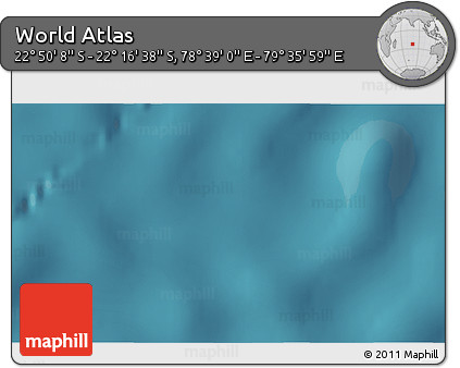 Satellite 3D Map of the Area around 22° 33' 23" S, 79° 7' 30" E
