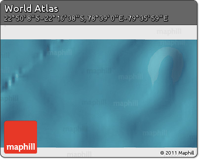 Satellite 3D Map of the Area around 22° 33' 23" S, 79° 7' 30" E
