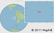 Savanna Style Location Map of the area around 22° 33' 23" S, 84° 55' 30" W