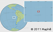 Savanna Style Location Map of the area around 22° 33' 23" S, 85° 46' 30" W