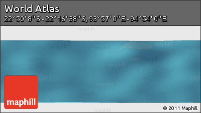 Satellite Panoramic Map of the Area around 22° 33' 23" S, 94° 25' 30" E