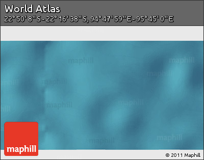 Satellite 3D Map of the Area around 22° 33' 23" S, 95° 16' 30" E