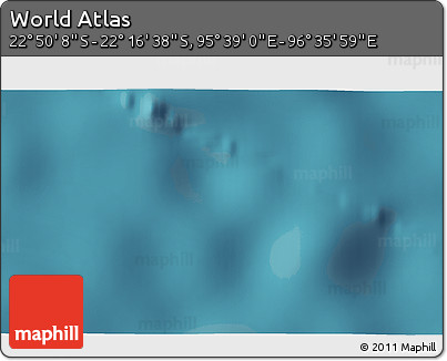 Satellite 3D Map of the Area around 22° 33' 23" S, 96° 7' 30" E
