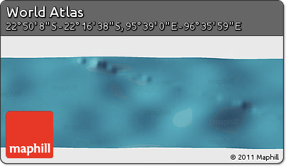 Satellite Panoramic Map of the Area around 22° 33' 23" S, 96° 7' 30" E