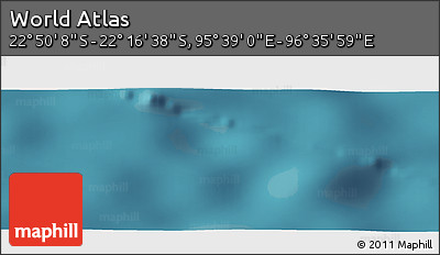 Satellite Panoramic Map of the Area around 22° 33' 23" S, 96° 7' 30" E
