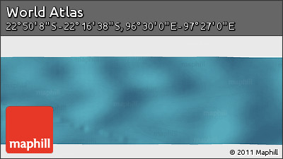 Satellite Panoramic Map of the Area around 22° 33' 23" S, 96° 58' 29" E