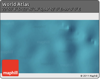 Satellite 3D Map of the Area around 22° 33' 23" S, 98° 40' 30" E