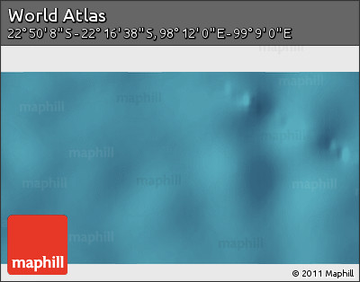 Satellite 3D Map of the Area around 22° 33' 23" S, 98° 40' 30" E