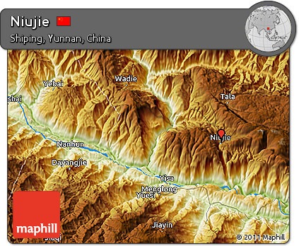 Physical 3D Map of Niujie