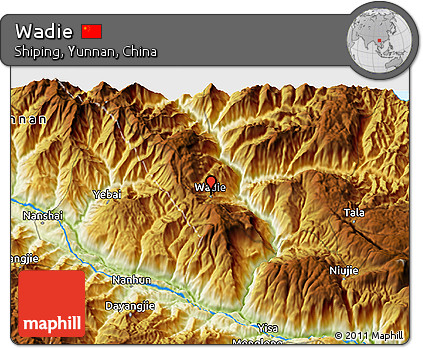 Physical 3D Map of Wadie
