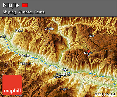 Physical 3D Map of Niujie
