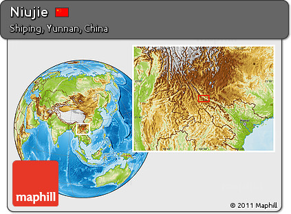 Physical Location Map of Niujie
