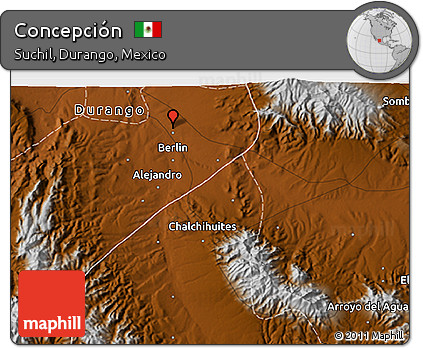 Physical 3D Map of Concepción