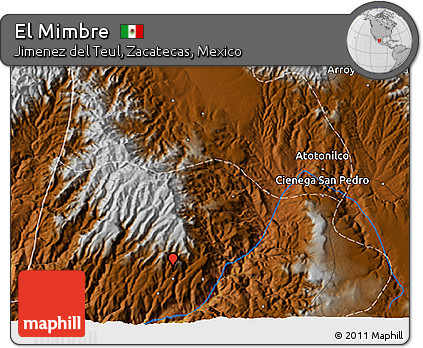 Physical 3D Map of El Mimbre