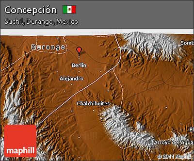 Physical 3D Map of Concepción