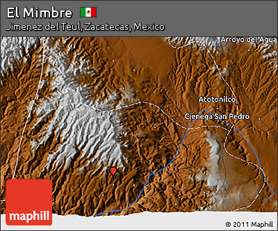 Physical 3D Map of El Mimbre