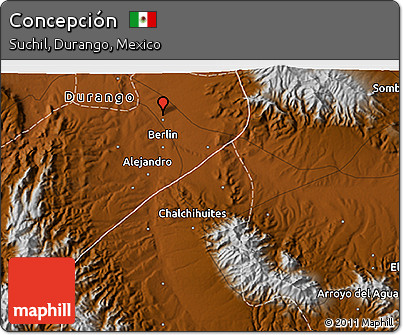Physical 3D Map of Concepción