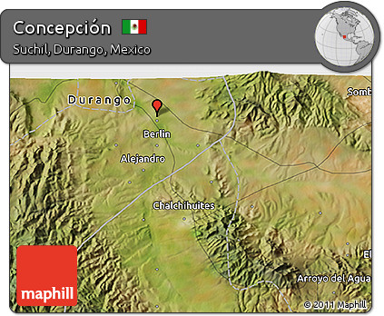 Satellite 3D Map of Concepción