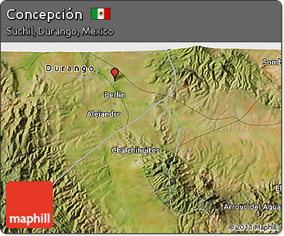 Satellite 3D Map of Concepción
