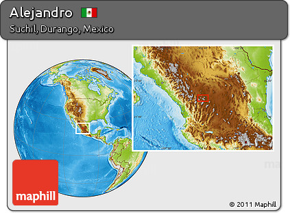 Physical Location Map of Alejandro