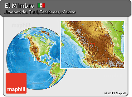 Physical Location Map of El Mimbre