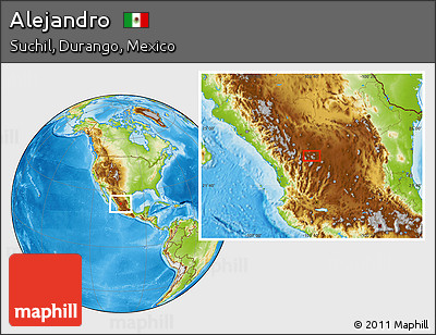 Physical Location Map of Alejandro