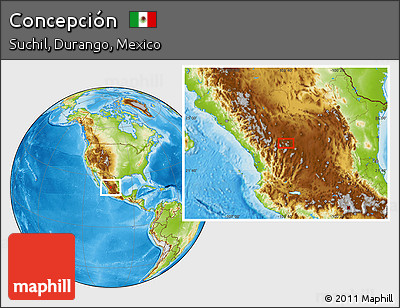 Physical Location Map of Concepción