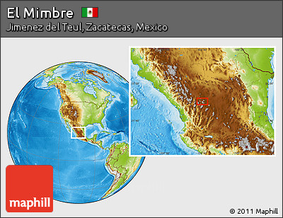 Physical Location Map of El Mimbre
