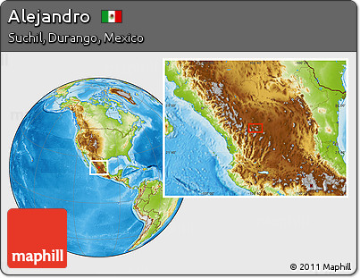 Physical Location Map of Alejandro