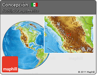 Physical Location Map of Concepción